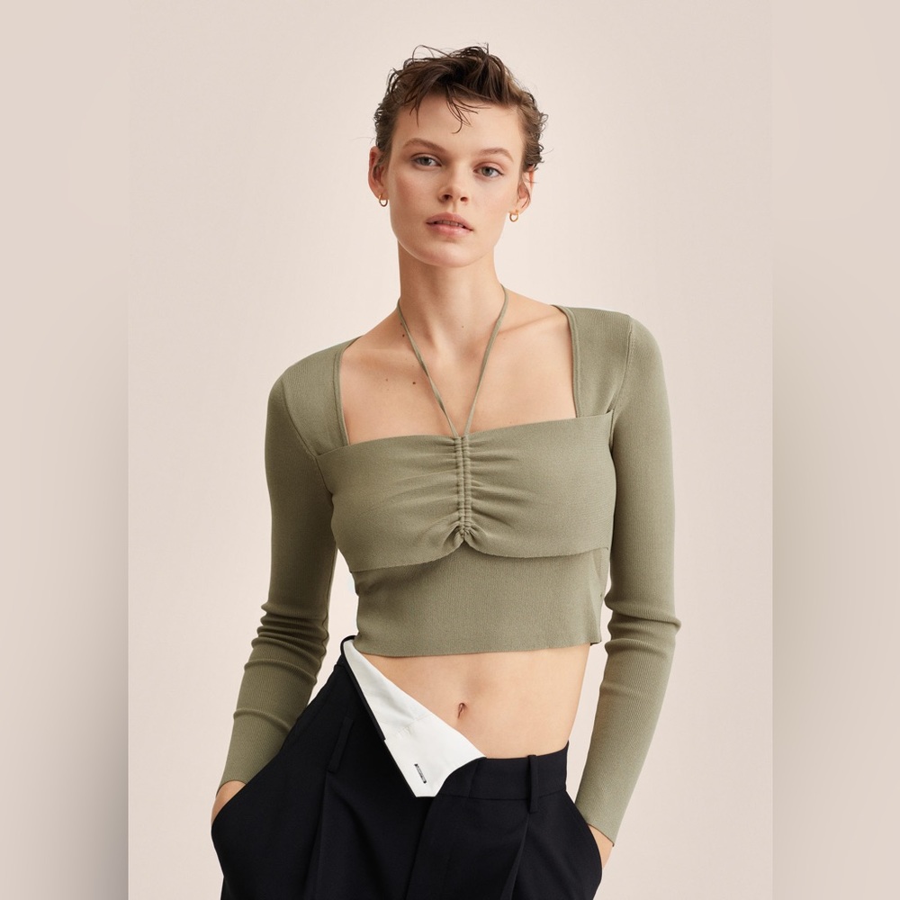 MANGO Ruched detail sweater - Picture 1 of 10